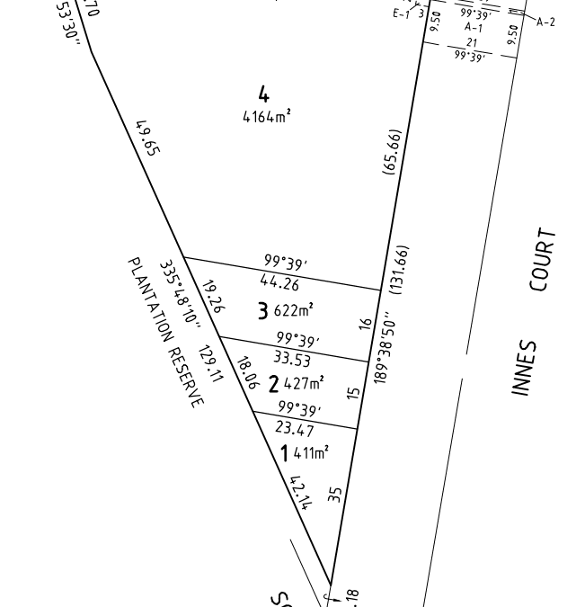 Four lots subdivision